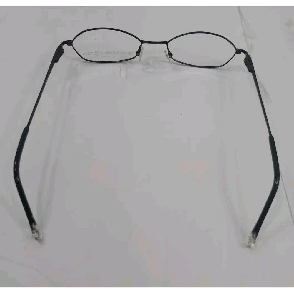 Max Studio MX115 Eyeglasses Frames Black 49 18 135 Oval Wire Rim NWT Office